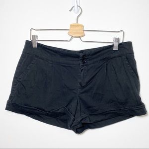 Delia*s Cotton Zip Fly Black Shorts Size 13/14